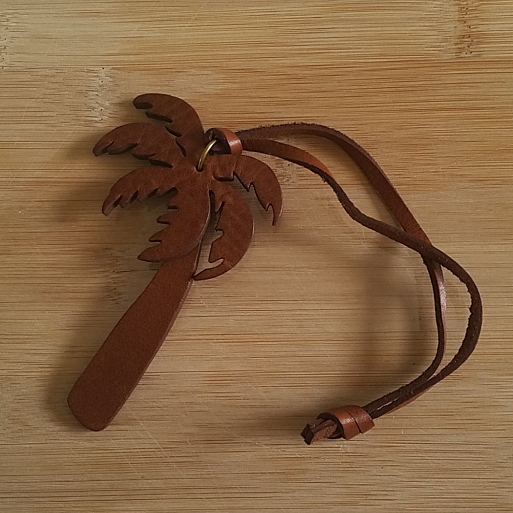 Madewell | Leather Palm Tree Bag Tag